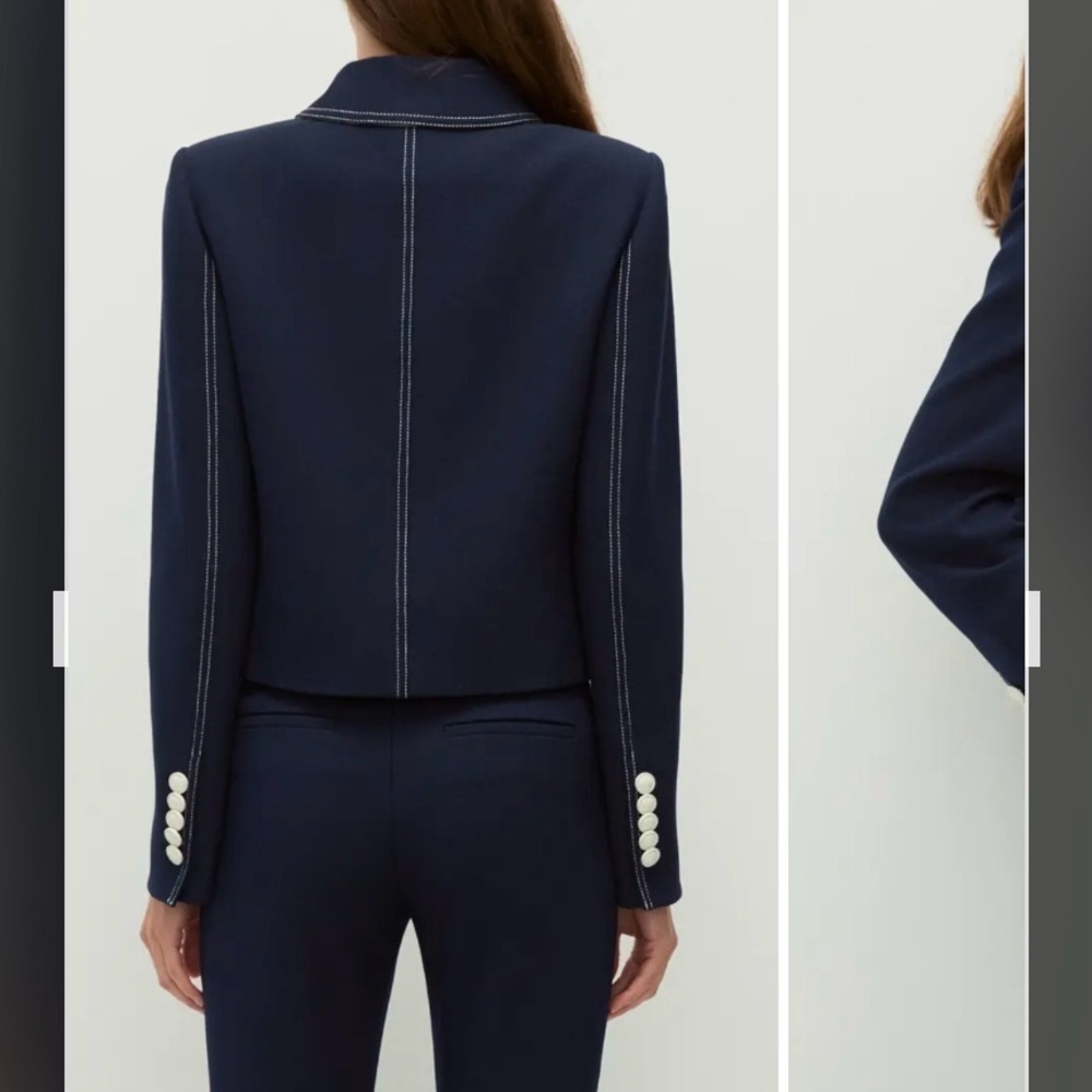 Veronica Beard Constantine Jacket in Navy Size 16 - Picture 3 of 12
